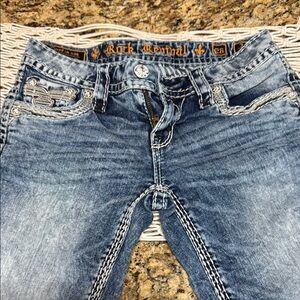 Rock Revival Blue Capri women Jeans